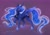 Size: 2800x1958 | Tagged: safe, artist:copshop, princess luna, alicorn, pony, g4, concave belly, curved horn, digital art, female, fit, horn, mare, muscles, slender, smiling, solo, thin
