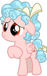 Size: 4185x6774 | Tagged: safe, artist:shootingstarsentry, edit, editor:slayerbvc, vector edit, cozy glow, pegasus, pony, g4, absurd resolution, cozybetes, cute, female, filly, frown, hoof on chest, raised hoof, sad, simple background, solo, transparent background, vector, woobie