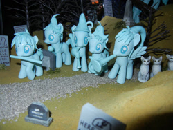 Size: 1024x768 | Tagged: safe, artist:silverband7, cat, ghost, ghost pony, band, graveyard, the haunted mansion