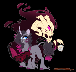 Size: 5798x5536 | Tagged: safe, artist:crazysketch101, fhtng th§ ¿nsp§kbl, oleander (tfh), classical unicorn, pony, unicorn, them's fightin' herds, cloven hooves, community related, duo, fanart, fred, horn, leonine tail, request, unshorn fetlocks