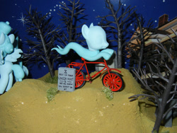 Size: 1024x768 | Tagged: safe, artist:silverband7, ghost, ghost pony, bicycle, gravestone, the haunted mansion, tree