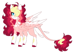 Size: 6704x4800 | Tagged: safe, artist:crazysketch101, oc, oc only, oc:ruby, pegasus, pony, absurd resolution, colored hooves, female, leonine tail, mare, simple background, solo, transparent background