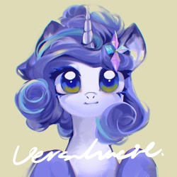 Size: 2048x2048 | Tagged: safe, artist:tingsan, oc, oc only, pony, unicorn, bust, high res, horn, solo, unicorn oc