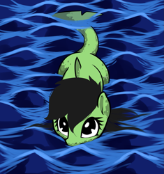 Size: 1103x1171 | Tagged: dead source, source needed, useless source url, safe, artist:neuro, oc, oc:filly anon, original species, shark, shark pony, female, filly, ocean, shark pony oc, sharkified, species swap, swimming