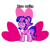 Size: 768x768 | Tagged: artist needed, safe, oc, oc:hsu amity, alicorn, pony, pony town, alicorn oc, clothes, cutie mark, female, glasses, heart, horn, mare, name tag, not twilight sparkle, ponytail, smiling, wings