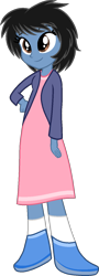 Size: 512x1418 | Tagged: safe, artist:muhammad yunus, oc, oc only, oc:siti shafiyyah, equestria girls, g4, base used, clothes, equestria girls-ified, female, indonesia, shoes, simple background, smiling, solo, transparent background, vector
