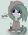 Size: 2380x3000 | Tagged: safe, artist:freefraq, marble pie, earth pony, pony, g4, chest fluff, clothes, cute, female, gray background, high res, hoodie, marblebetes, mare, shadow, signature, simple background, smiling, socks, solo, striped socks, text
