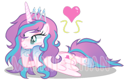Size: 953x621 | Tagged: dead source, safe, artist:cherritoppu, princess flurry heart, alicorn, pony, g4, base used, cheek squish, eyelashes, female, heart, horn, jewelry, mare, older, older flurry heart, simple background, smiling, solo, squishy cheeks, tiara, transparent background, watermark, wings