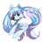 Size: 945x945 | Tagged: safe, alternate version, artist:闪光浆果, kotobukiya, pony, anime, female, hatsune miku, headphones, kotobukiya hatsune miku pony, mare, necktie, ponified, solo, vocaloid