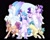 Size: 1251x1001 | Tagged: safe, artist:jillxwolfe, hitch trailblazer, izzy moonbow, pipp petals, sunny starscout, zipp storm, earth pony, pegasus, pony, unicorn, g5, abstract background, adorapipp, bag, bipedal, braid, cheek fluff, cloven hooves, coat markings, colored wings, concave belly, cute, ear fluff, female, flying, hoof fluff, leonine tail, looking at you, male, mane five, mare, multicolored wings, one eye closed, open mouth, raised hoof, royal sisters (g5), sash, siblings, sisters, skinny pipp, slender, socks (coat markings), stallion, tail, thin, unshorn fetlocks, wings, wink