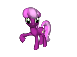 Size: 1200x900 | Tagged: safe, artist:mrbarney94, cheerilee, earth pony, pony, ponylumen, g4, 3d, 3d pony creator, female, mare, raised hoof, raised leg, simple background, transparent background