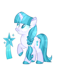 Size: 2013x2638 | Tagged: safe, artist:lilywolfpie, starlight glimmer, pony, g4, alternate design, base used, high res, redesign, simple background, solo, transparent background, vector