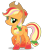 Size: 2239x2679 | Tagged: safe, artist:jakeneutron, applejack, earth pony, pony, g4, twilight's kingdom, alternate hairstyle, alternate tailstyle, applejack's hat, cowboy hat, female, gradient ears, gradient hooves, hat, high res, lidded eyes, looking at you, mare, puppet, rainbow power, simple background, smiling, smiling at you, solo, transparent background, vulgar source