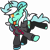 Size: 3520x3555 | Tagged: safe, artist:threetwotwo32232, lyra heartstrings, pony, unicorn, g4, ;p, clothes, female, high res, hoodie, mare, one eye closed, socks, solo, stockings, thigh highs, tongue out