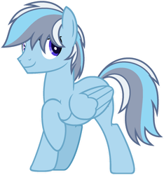 Size: 1024x1093 | Tagged: safe, artist:pegasski, oc, oc only, oc:intermittent clouds, pegasus, pony, g4, male, simple background, solo, stallion, transparent background