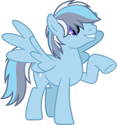 Size: 999x1068 | Tagged: safe, artist:pegasski, oc, oc only, oc:intermittent clouds, pegasus, pony, g4, male, simple background, solo, stallion, transparent background