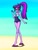 Size: 757x1008 | Tagged: safe, artist:xjleiu, sci-twi, twilight sparkle, equestria girls, equestria girls specials, g4, my little pony equestria girls: better together, my little pony equestria girls: forgotten friendship, beach, cellphone, clothes, female, glasses, heel pop, one-piece swimsuit, phone, ponytail, sandals, sci-twi swimsuit, sleeveless, smartphone, solo, swimsuit