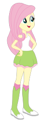 Size: 1254x3458 | Tagged: safe, artist:gmaplay, edit, edited screencap, screencap, fluttershy, equestria girls, g4, boots, clothes, shoes, simple background, solo, transparent background, vector