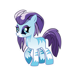 Size: 274x274 | Tagged: safe, idw, crystal (g4), kelpie, pony, g4, black sclera, female, missing cutie mark, simple background, solo, transparent background, vector