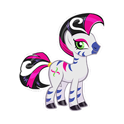 Size: 274x274 | Tagged: safe, idw, marini, pony, zebra, g4, female, simple background, solo, transparent background, vector