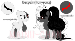 Size: 924x508 | Tagged: dead source, safe, artist:cherritoppu, oc, oc only, earth pony, pony, earth pony oc, eyelashes, female, grin, heterochromia, mare, raised hoof, reference sheet, simple background, smiling, transparent background, watermark