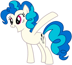 Size: 1920x1728 | Tagged: safe, edit, vector edit, dj pon-3, pinkie pie, vinyl scratch, earth pony, pony, ponyar fusion, g4, female, fusion, mare, palette swap, pinkie scratch, recolor, simple background, smiling, solo, transparent background, vector