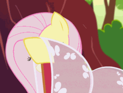 Size: 1280x960 | Tagged: safe, artist:congcong, edit, fluttershy, pegasus, pony, g4, animated, chinese, clothes, crossover, cute, female, gif, hanfu, kimono (clothing), mare, open mouth, robe, show accurate, shyabetes, smiling, solo, the legend of madame white snake