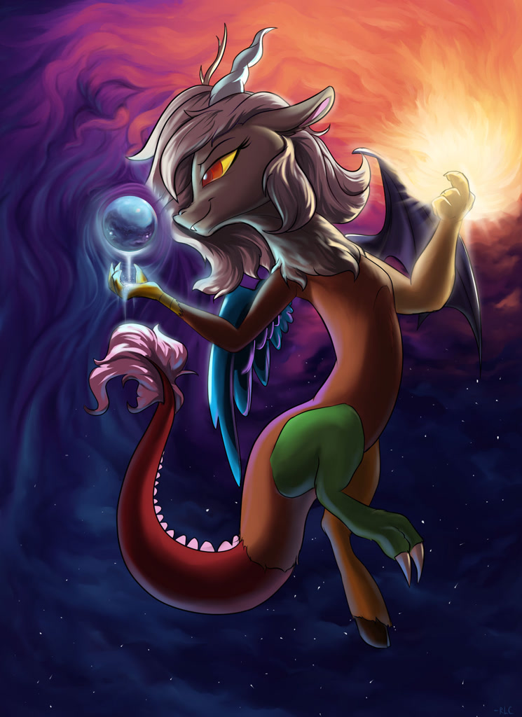 2626765 Safe Artist rocket lawnchair Discord Draconequus Ball 