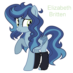 Size: 993x989 | Tagged: safe, artist:xxcheerupxxx, oc, oc only, oc:elizabeth britten, pegasus, pony, base used, clothes, female, mare, simple background, socks, solo, transparent background