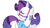 Size: 1280x720 | Tagged: safe, rarity, pony, unicorn, g4, 2009, clothes, eyes closed, fabulous, jewelry, regalia, saddle, show bible, smiling, tack