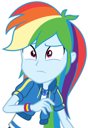 Size: 1806x2616 | Tagged: safe, artist:sketchmcreations, rainbow dash, dashing through the mall, equestria girls, equestria girls specials, g4, my little pony equestria girls: better together, my little pony equestria girls: holidays unwrapped, clothes, concerned, confused, female, frown, geode of super speed, high res, hoodie, magical geodes, simple background, solo, transparent background, vector