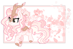 Size: 2216x1490 | Tagged: dead source, safe, artist:cherritoppu, oc, oc only, oc:cherry bloom, kirin, female, solo