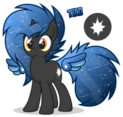 Size: 3352x3185 | Tagged: safe, artist:le-23, oc, oc only, oc:tico/yranigami, alicorn, pony, alicorn oc, cute, cutie mark, female, high res, horn, mare, ponified, simple background, solo, transparent background, wings