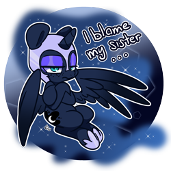 Size: 2500x2500 | Tagged: source needed, safe, artist:lou, nightmare moon, alicorn, pony, blame my sister, clothes, constellation, constellation freckles, crossed arms, cute, female, freckles, helmet, high res, looking at you, mare, moonabetes, shoes, simple background, solo, transparent background