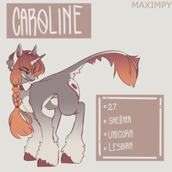 Size: 5000x5000 | Tagged: safe, artist:maximpy, oc, oc only, oc:caroline, pony, unicorn, absurd resolution, female, mare, solo