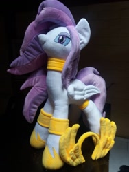 Size: 774x1032 | Tagged: safe, artist:chocolateplush, oc, oc only, oc:athena (shawn keller), pegasus, pony, guardians of pondonia, female, irl, mare, photo, plushie, solo, that was fast, wings