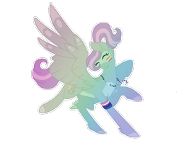 Size: 1035x835 | Tagged: safe, artist:magicuniclaws, oc, oc only, pegasus, pony, female, mare, pride flag, simple background, solo, transparent background