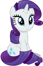 Size: 2785x4224 | Tagged: safe, artist:anime-equestria, rarity, pony, unicorn, g4, :3, cute, eyeshadow, female, horn, makeup, mare, raribetes, simple background, sitting, smiling, solo, transparent background, vector