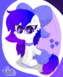 Size: 2195x2678 | Tagged: safe, artist:vinca, oc, oc only, pegasus, pony, high res, sitting, solo, wings
