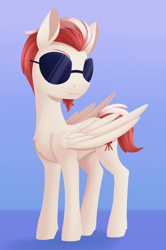 Size: 1164x1755 | Tagged: safe, artist:dusthiel, oc, oc only, pegasus, pony, male, solo, stallion, sunglasses