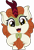 Size: 3431x5000 | Tagged: safe, artist:jhayarr23, autumn blaze, kirin, g4, :3, absurd resolution, awwtumn blaze, commission, commissioner:raritybro, cute, daaaaaaaaaaaw, female, fingers together, goody greeting meme, hooves together, looking at you, nya, open mouth, open smile, simple background, smiling, smiling at you, solo, starry eyes, transparent background, weapons-grade cute, wingding eyes, ych result