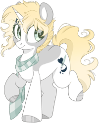 Size: 1337x1668 | Tagged: safe, artist:cinnamontee, oc, oc only, oc:ren, pony, unicorn, clothes, male, scarf, simple background, solo, stallion, transparent background