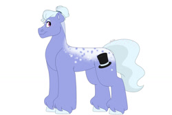 Size: 1280x854 | Tagged: safe, artist:itstechtock, oc, oc only, oc:grandstand, earth pony, pony, earth pony oc, male, offspring, parent:gladmane, parent:trapeze star, parents:trapezemane, simple background, solo, stallion, unshorn fetlocks, white background