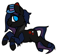 Size: 738x666 | Tagged: safe, artist:lavvythejackalope, oc, oc only, earth pony, pony, earth pony oc, hat, simple background, smiling, solo, top hat, transparent background