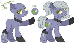 Size: 1024x588 | Tagged: safe, artist:werewolfpoison, limestone pie, earth pony, pony, g4, bald, knife, simple background, solo, transparent background
