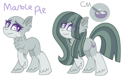 Size: 1024x645 | Tagged: safe, artist:werewolfpoison, marble pie, earth pony, pony, g4, bald, simple background, solo, transparent background