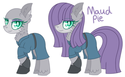 Size: 1024x632 | Tagged: safe, artist:werewolfpoison, maud pie, earth pony, pony, g4, bald, clothes, simple background, solo, transparent background