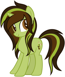 Size: 1024x1215 | Tagged: safe, artist:pegasski, oc, oc only, oc:kiwi crush, pony, unicorn, g4, female, mare, simple background, solo, transparent background