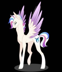 Size: 1080x1241 | Tagged: safe, artist:sia.brony, oc, oc only, pegasus, pony, black background, male, pegasus oc, simple background, solo, stallion, two toned wings, wings