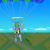 Size: 1000x1000 | Tagged: safe, artist:phallen1, oc, oc only, oc:software patch, earth pony, pony, atg 2021, male, newbie artist training grounds, parachute, scenery, sky, skydiving, solo